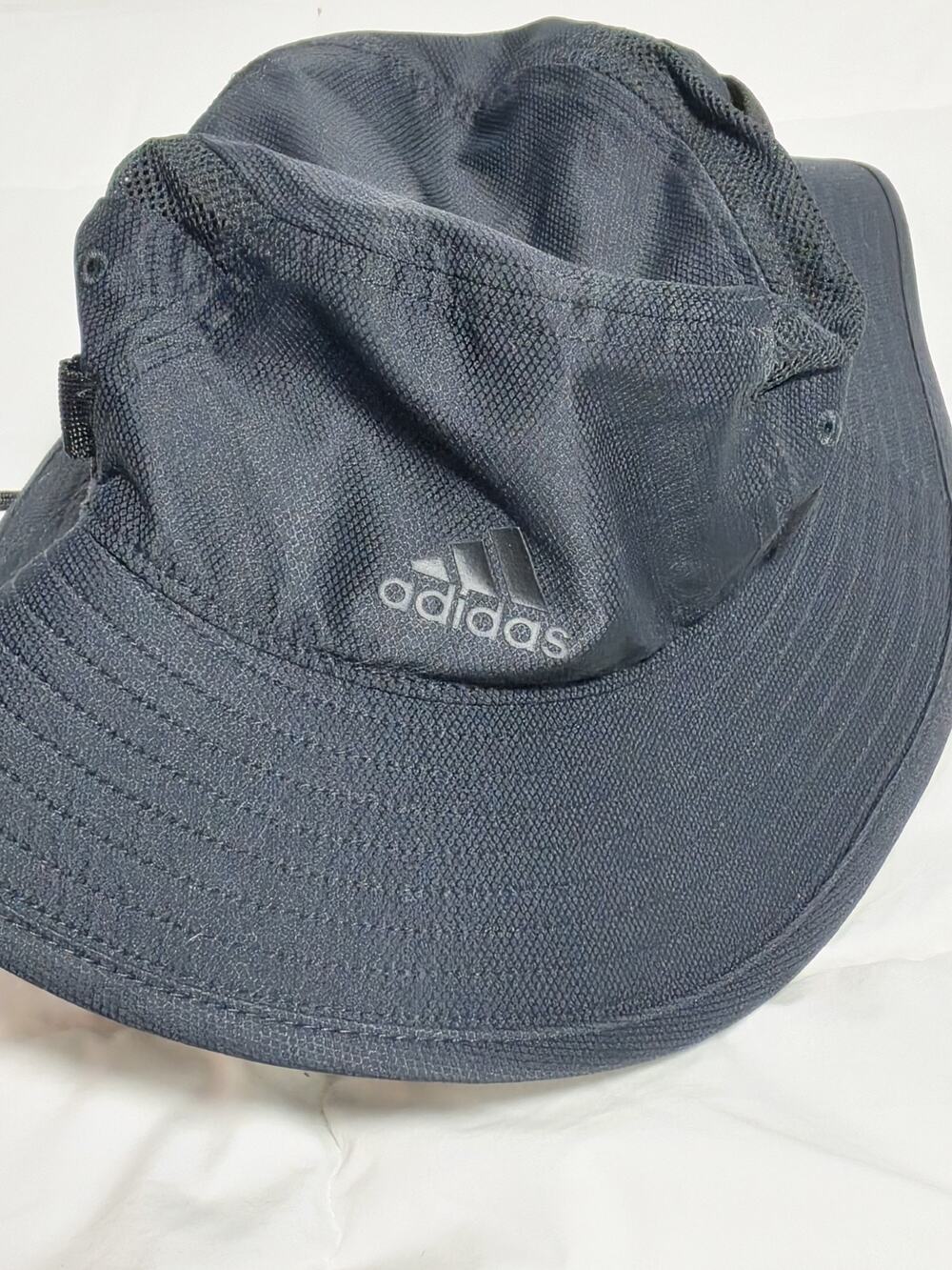 Adidas Mens Victory III Aeroready Sun Protect Bucket Hat Blue Sz M Fishing Hike